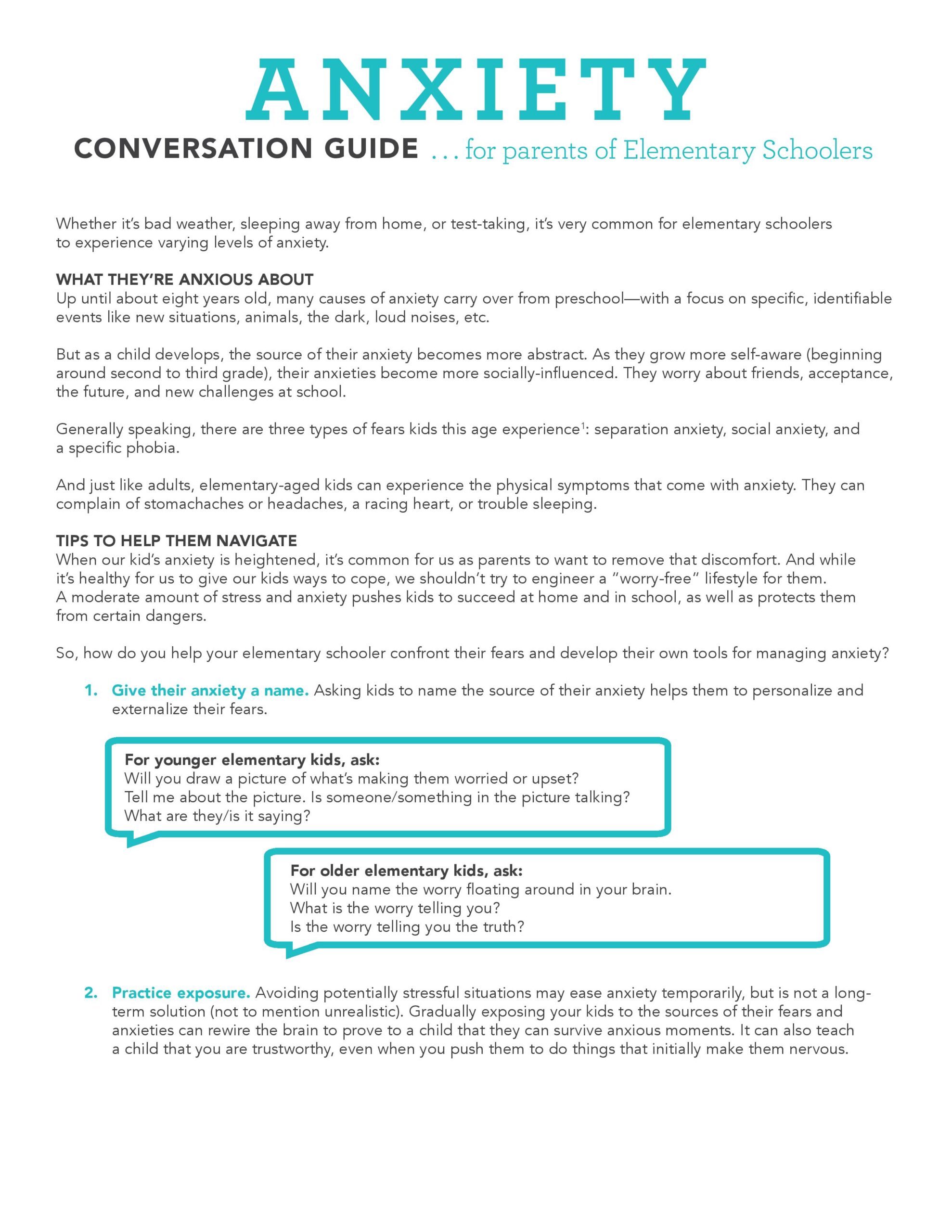 EC Kids Anxiety Resource - East Cross Church